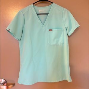 Figs Scrubs Limited Edition Fresh Aqua Catarina Scrub Top